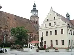 Ратуша и Церковь Святой Марии в Герцберге