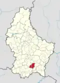 Расположение коммуны на карте Люксембурга