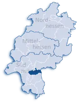 Оффенбах на карте