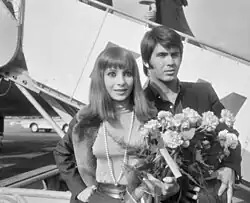 Эстер и Аби Офарим в амстердамском аэропорту Схипхол. 9 сентября 1966