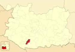 Расположение муниципалитета на карте провинции