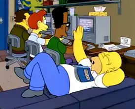 Гомер отказывается учить периодическую систему химических элементов