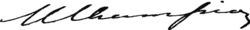 Изображение автографа