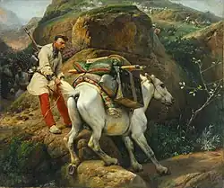 Сцена войны (1861). Национальная картинная галерея Армении.