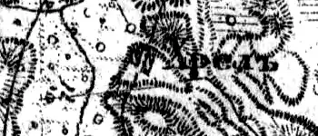 Деревня Хрель на карте 1919 года