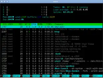 Скриншот программы Urxvt