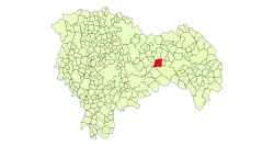 Расположение муниципалитета на карте провинции