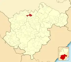 Расположение муниципалитета на карте провинции