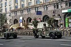 Автомобиль Хамви на параде в честь Дня Независимости Украины. 24 Августа 2015