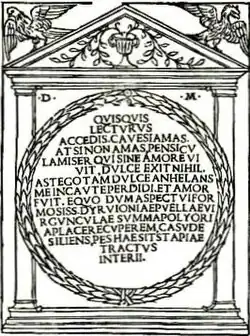 Заголовок в форме медальона