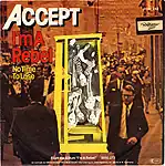 Обложка сингла Accept «I’m a Rebel» (1980)