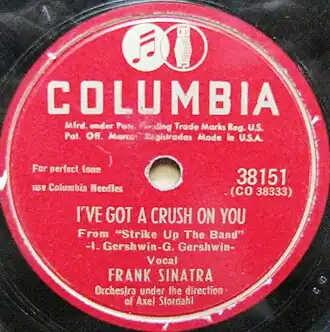 Обложка песни «I’ve Got a Crush on You»