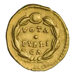 Ауреус, реверс, легенда VOTA PVBLICA