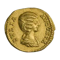 Реверс, Юлия Домна, легенда «IVLIA AVGVSTA»