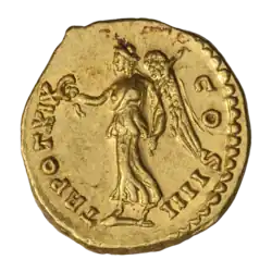 Антонин Пий (ок. 155–156 гг.). С венком и оливковой ветвью