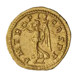 Гордиан III (ок. 239 г.). С венком и пальмовой ветвью