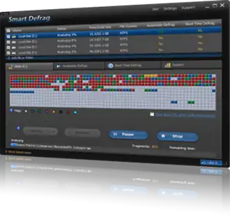 Скриншот программы IObit Smart Defrag