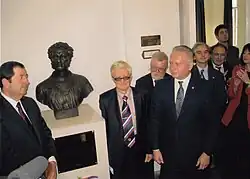 Открытие скульптурного бюста А.Пушкина в бронзе в Университете им. Лоранда Этвёша в г.Будапеште в Венгрии 22.11.2017 г.