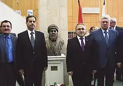Открытие скульптурного бюста философа-богослова Ирака Мухаммеда Бакир аль-Садра в г.Москве, в МГИМО 28.02.2014 г.