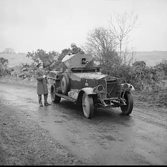 Британский броневик в Ирландии