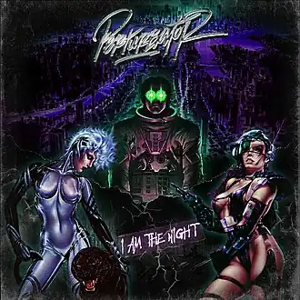 Обложка альбома Perturbator «I Am the Night» (2012)