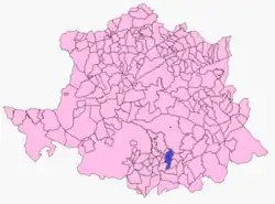 Расположение муниципалитета Ибаэрнандо на карте провинции