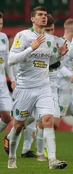 Коновалов в составе «Ахмата» в 2021 г.