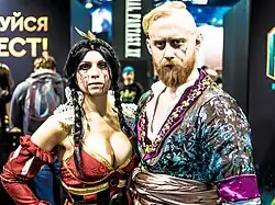 Косплей на Филиппу Эйльхарт и Ольгерд фон Эверека из «Ведьмака 3»