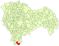 Расположение муниципалитета на карте провинции