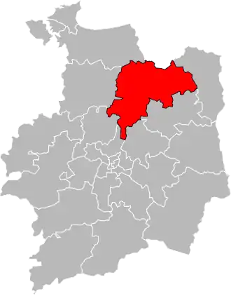 Кантон на карте департамента Иль и Вилен