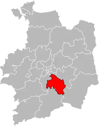 Кантон на карте департамента Иль и Вилен