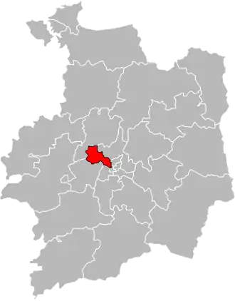 Кантон на карте департамента Иль и Вилен