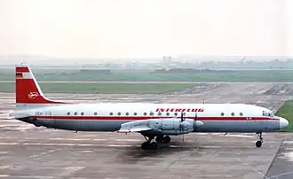 Ил-18Д авиакомпании Interflug, идентичный разбившемуся