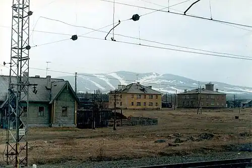 Имандра  Вид от железной дороги