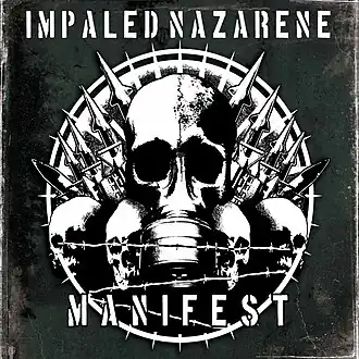 Обложка альбома Impaled Nazarene «Manifest» (2007)