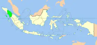 Северная Суматра на карте