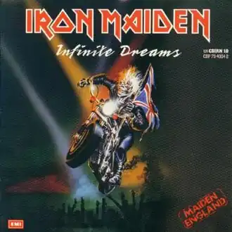 Обложка сингла Iron Maiden «Infinite Dreams» (1989)