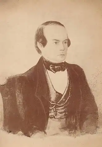 Фотокопия конца XIX века (мастерская А.О. Карелина в Нижнем Новгороде) с акварельного портрета неизвестного художника.