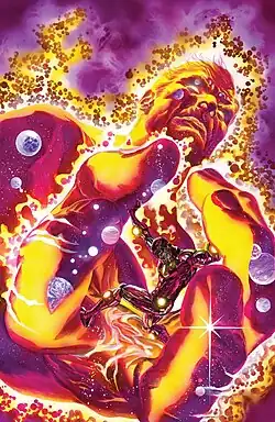 Майкл Корвак и Железный человекна бестекстовой обложке комикса