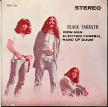 Обложка сингла Black Sabbath «Iron Man» (1971)