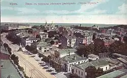 Ирининский столб на Владимирской улице. Фотокарточка начала ХХ ст.