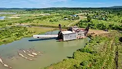 Золотодобывающая драга на Ису