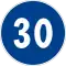 Limite minimo di velocità (30 km/h)