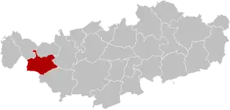 Расположение муниципалитета на карте провинции