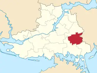 Ивановский район на карте