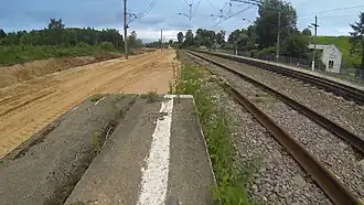 Вид на запад с южной платформы в 2013 году