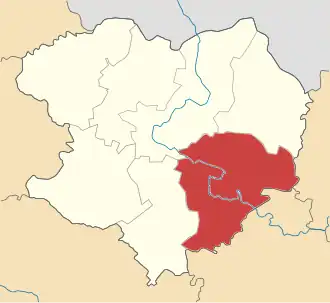 Изюмский район на карте