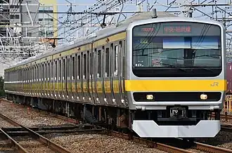 Состав серии Е231 около станции Ниси-Огикубо