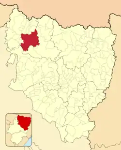 Расположение муниципалитета на карте провинции