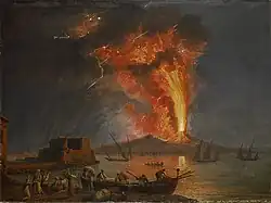 Извержение Везувия. 1779. Холст, масло. Частное собрание